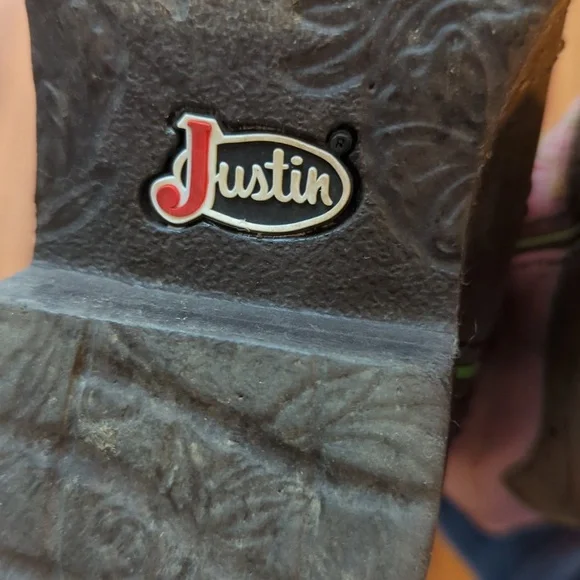 Girl's Cowboy Boots With Cactus Embroidery - Picture 2 of 7